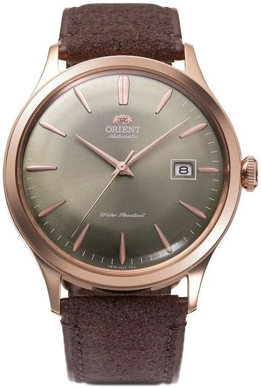 Orient Herrklocka RA-AC0P04Y Bambino Grå/Läder Ø42 mm - Orient