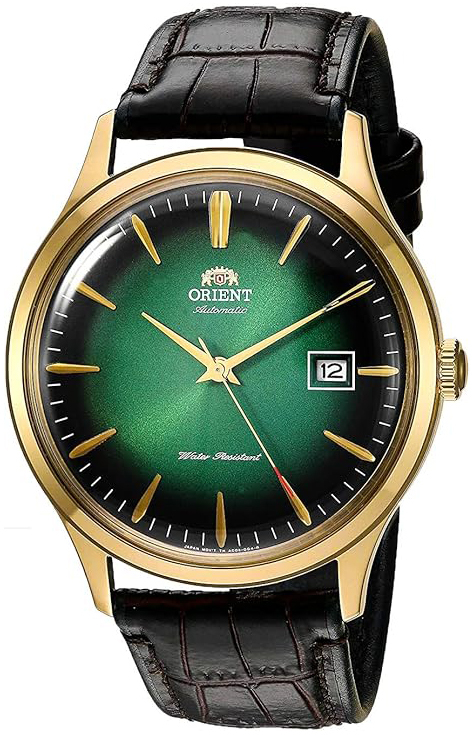 Orient Herrklocka TAC08002F0 Bambino Gr&ouml;n/L&auml;der &Oslash;40.5 mm