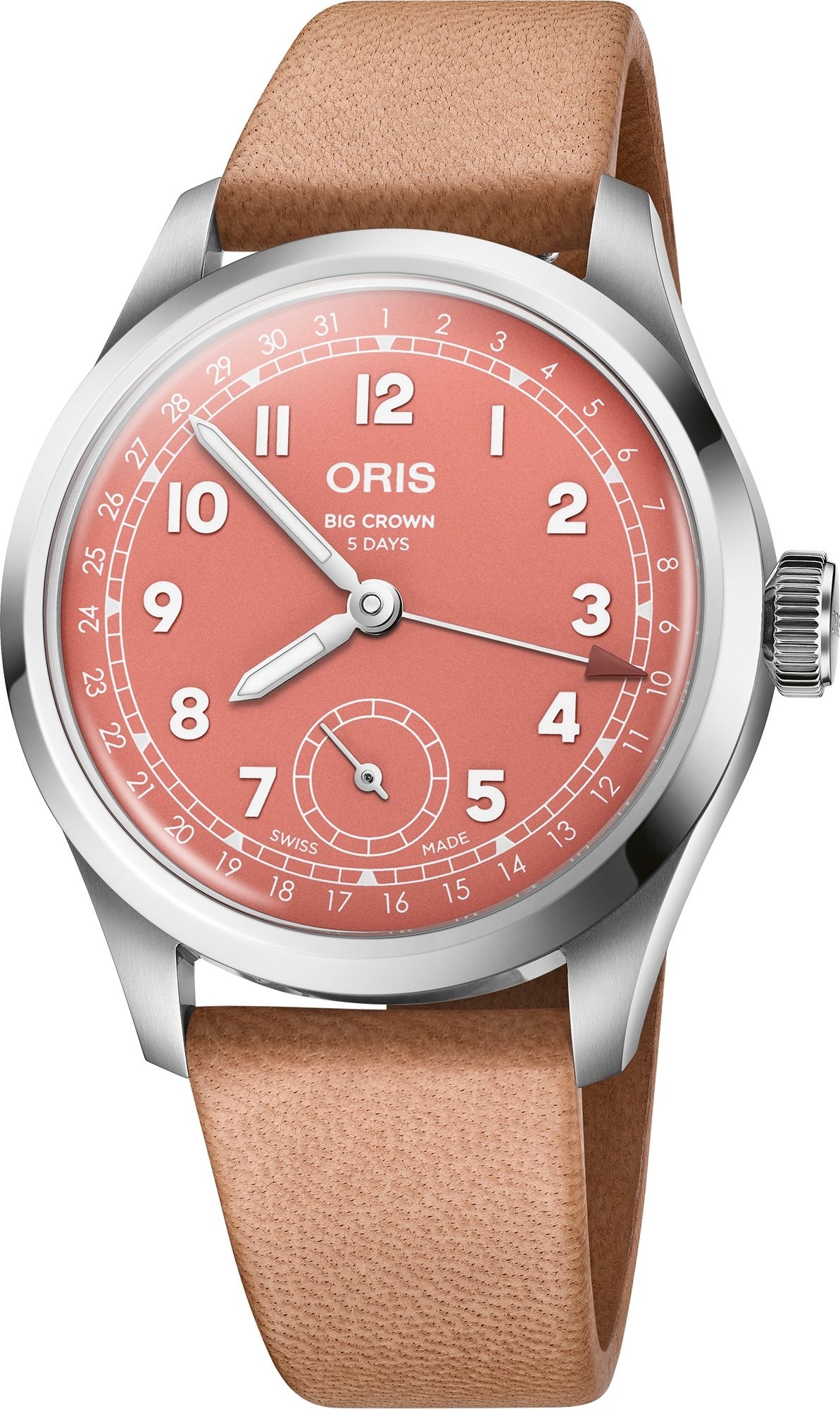 Oris Herrklocka 01 403 7799 4068-07 6 20 11FC Big Crown Röd/Läder - Oris