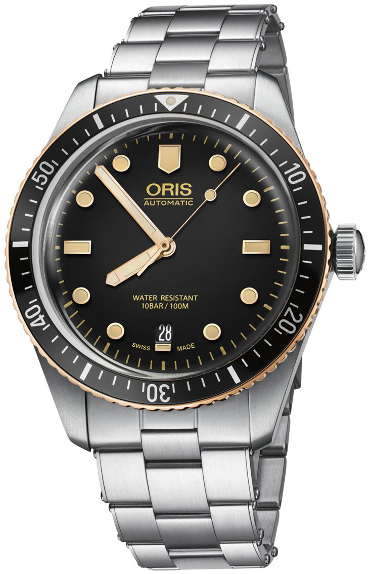 Oris Herrklocka 01 733 7707 4354-07 8 20 18 Divers Svart/Stål Ø40 mm - Oris