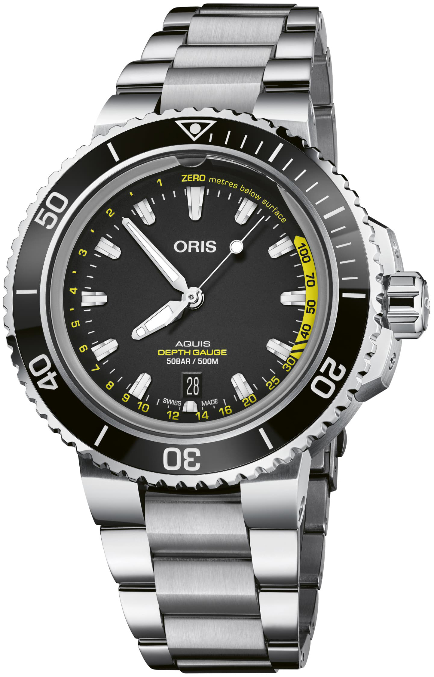Oris Herrklocka 01 733 7755 4154-Set MB Diving Svart/Stål Ø45.8 mm - Oris