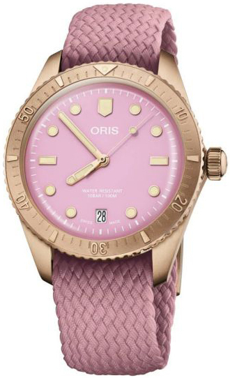 Oris 01 733 7771 3158-07 3 19 04BRS Divers Rosa/Textil Ø38 mm - Oris