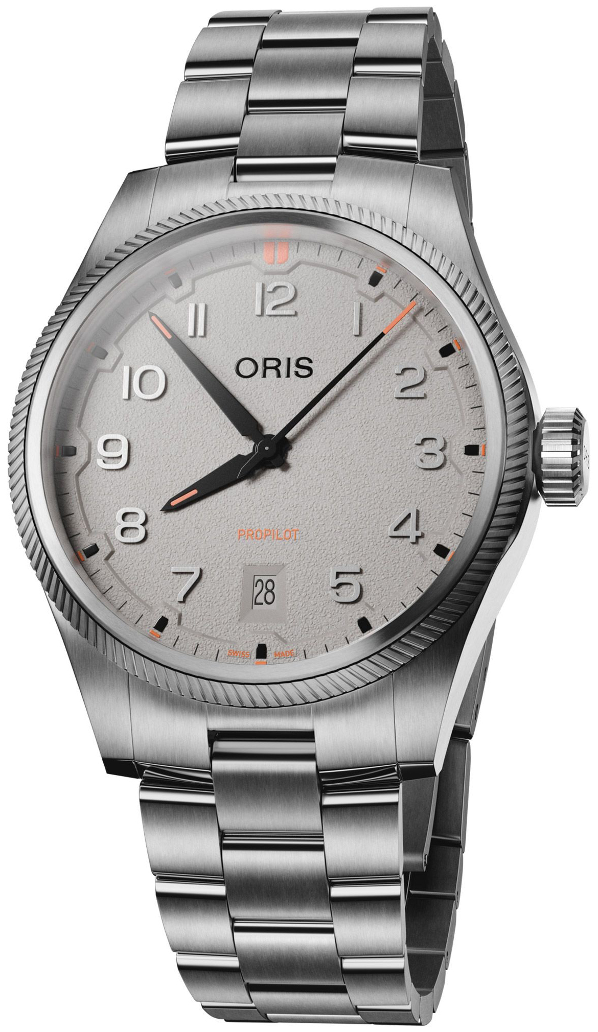 Oris Herrklocka 01 733 7805 4163-07 8 20 04LC Propilot Gr&aring;/St&aring;l