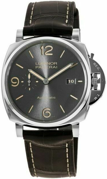 Panerai Herrklocka PAM00943 Luminor Grå/Läder Ø45 mm - Panerai