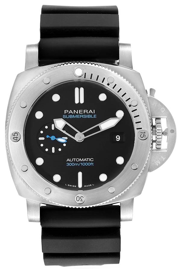 Panerai Herrklocka PAM01229 Submersible Svart/Gummi Ø44 mm - Panerai