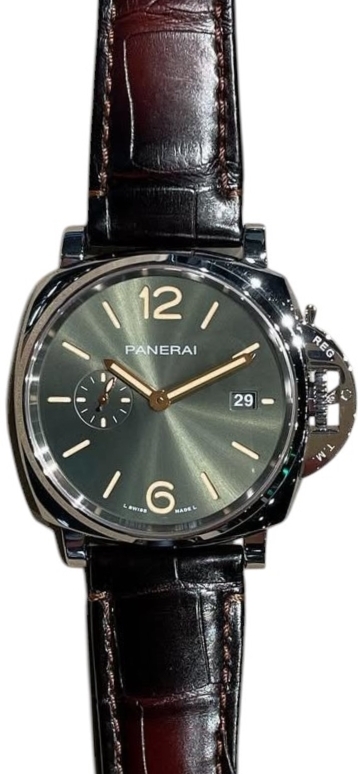Panerai PAM01329 Luminor Due Grön/Läder Ø42 mm - Panerai