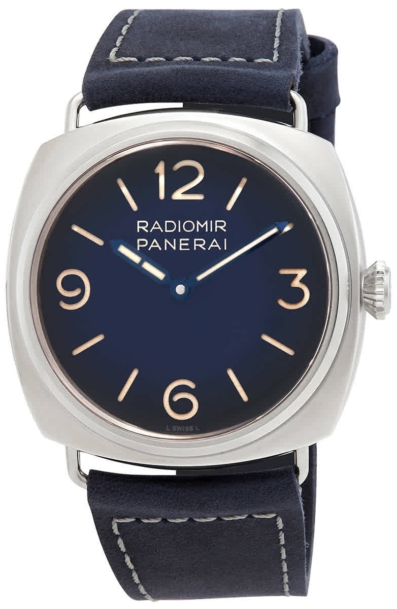 Panerai Herrklocka PAM01335 Radiomir Blå/Läder Ø45 mm - Panerai