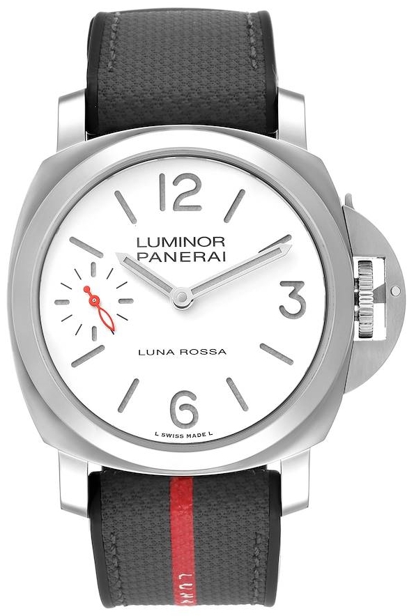 Panerai Herrklocka PAM01342 Luminor Vit/Textil Ø44 mm - Panerai