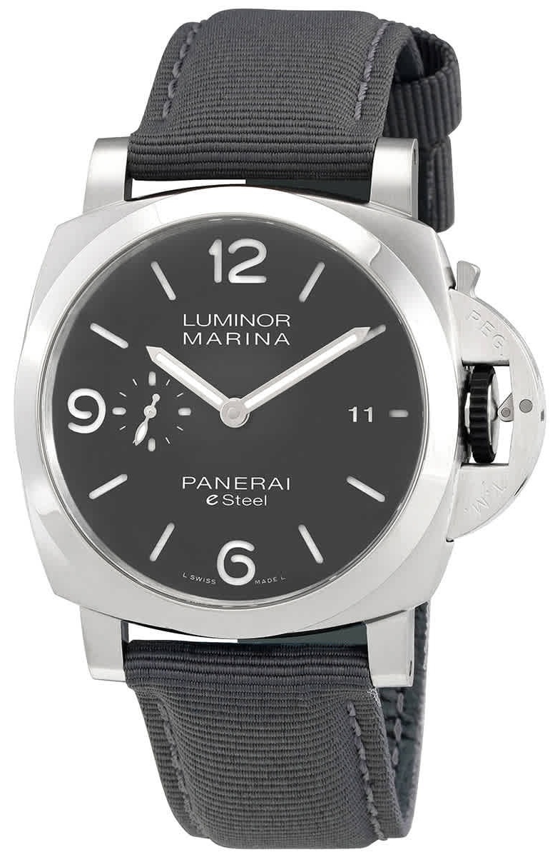 Panerai Herrklocka PAM01358 Luminor Grå/Textil Ø44 mm - Panerai