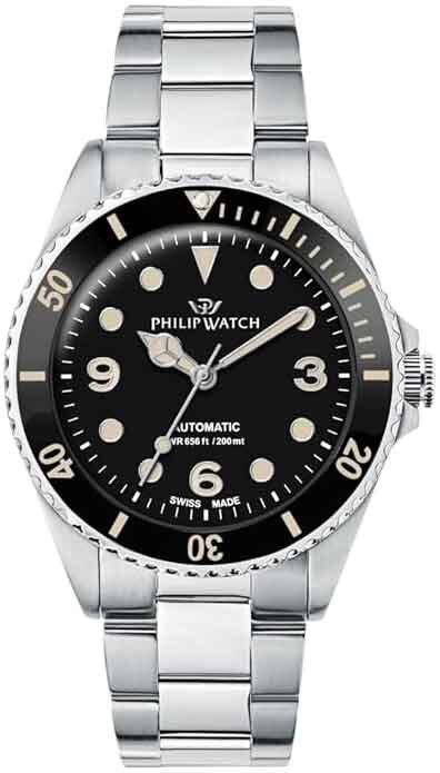 Philip Watch Herrklocka R8223216008 Caribe Svart/Stål Ø42 mm