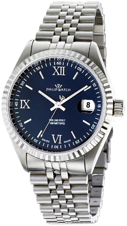 Philip Watch Herrklocka R8253597080 Classic Blå/Stål Ø39 mm - Philip Watch