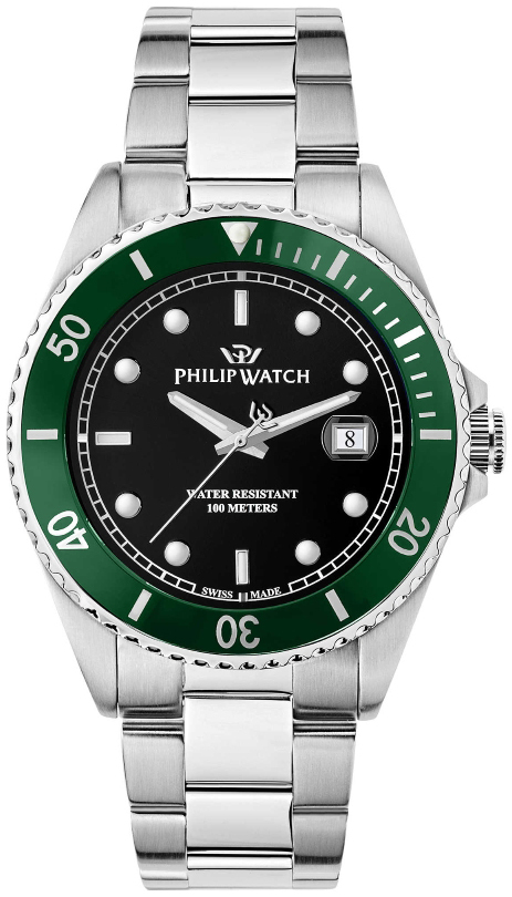 Philip Watch Herrklocka R8253597086 Classic Svart/Stål Ø42 mm - Philip Watch