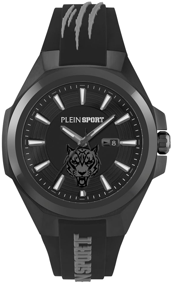 Philipp Plein Herrklocka PS7BA0424 Tigermaster Svart/Gummi Ø47 mm