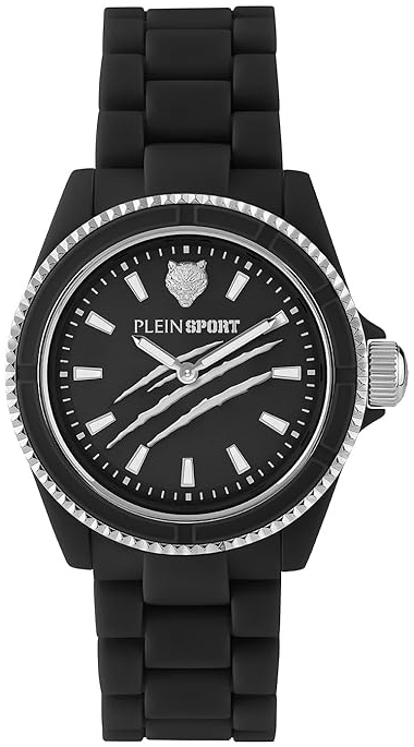 Philipp Plein Damklocka PSHBA1023 The Scratch Svart/Gummi Ø38 mm