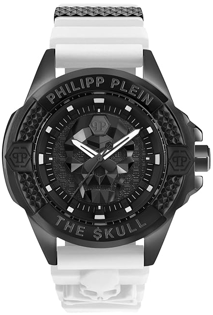 Philipp Plein PWAAA2624 The Skull Svart/Stål Ø44 mm - Philipp Plein