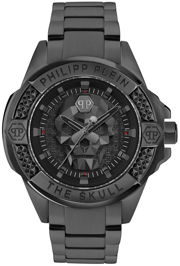Philipp Plein Herrklocka PWAAA3025 The Skull Svart/Stål Ø44 mm