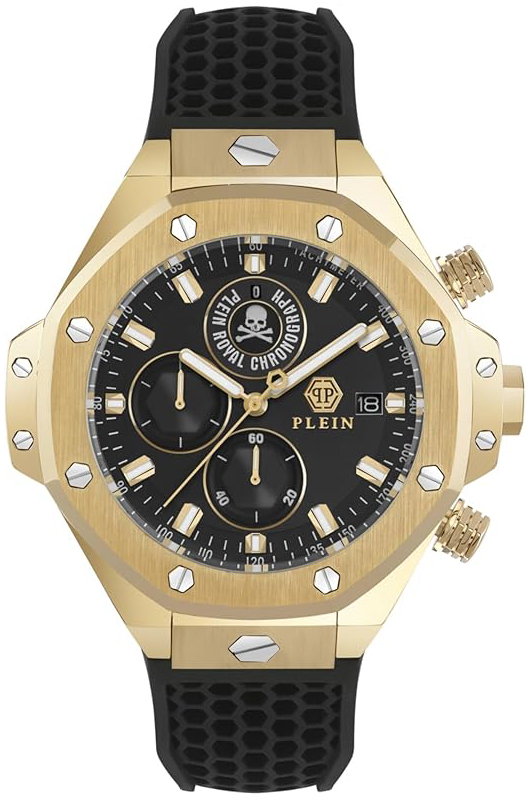 Philipp Plein Herrklocka PWLFA0325 Newness Svart/Gummi &Oslash;45 mm