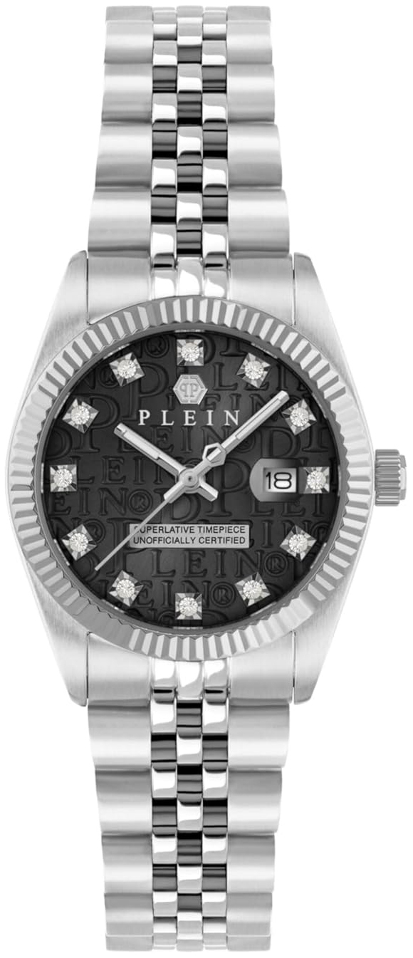 Philipp Plein Damklocka PWNFA0125 Superlatives Svart/St&aring;l &Oslash;28 mm