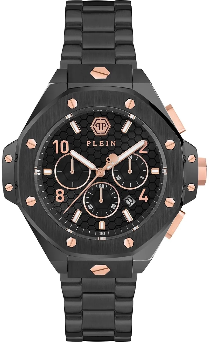 Philipp Plein Herrklocka PWPRA0424 Chrono Royal Svart/Stål Ø46 mm - Philipp Plein