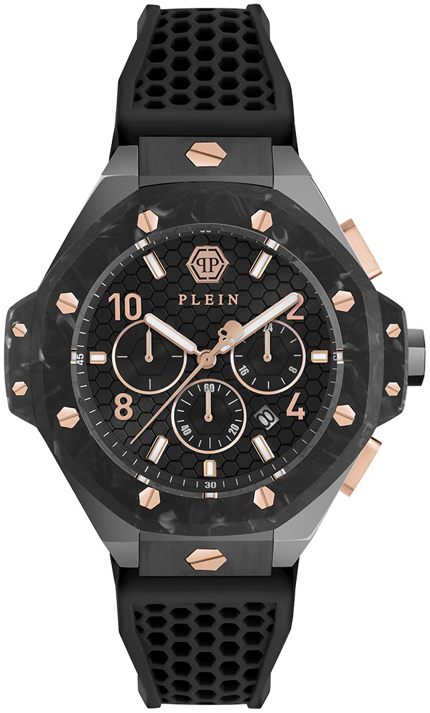 Philipp Plein Herrklocka PWPRA0524 Chrono Royal Svart/Gummi Ø46 mm - Philipp Plein