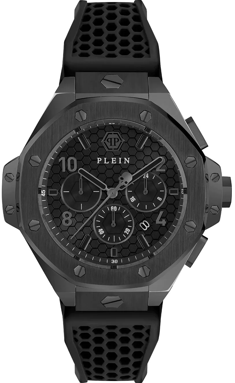 Philipp Plein Herrklocka PWPRA0924 Chrono Royal Svart/Gummi Ø46 mm - Philipp Plein