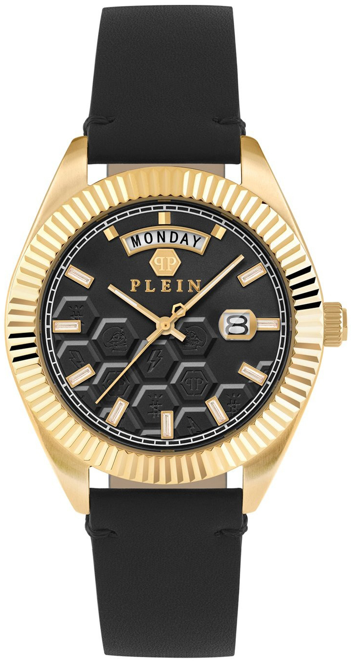 Philipp Plein Herrklocka PWPVA0224 Superlatives Svart/L&auml;der &Oslash;42 mm