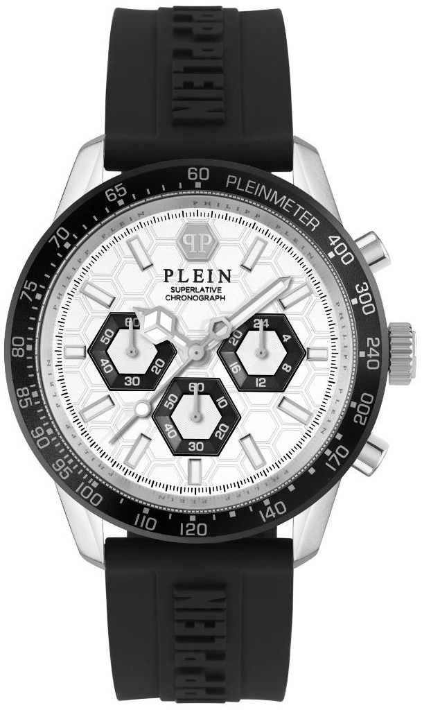 Philipp Plein Herrklocka PWPYA0124 Superlatives Vit/Gummi Ø44 mm - Philipp Plein