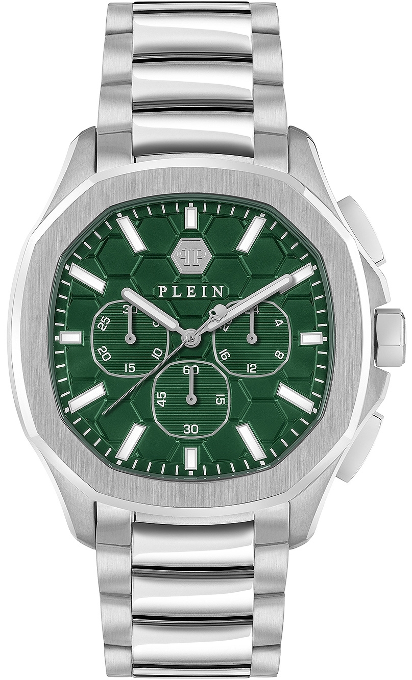 Philipp Plein Herrklocka PWSAA0223 High-Conic Grön/Stål Ø44 mm - Philipp Plein