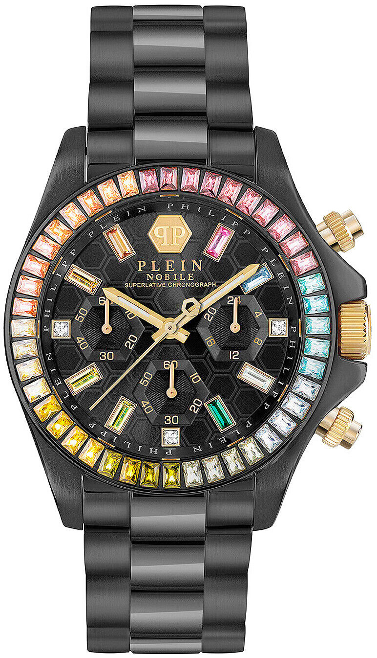 Philipp Plein Damklocka PWSBA0623 Street Couture Svart/Stål Ø38.5 mm - Philipp Plein
