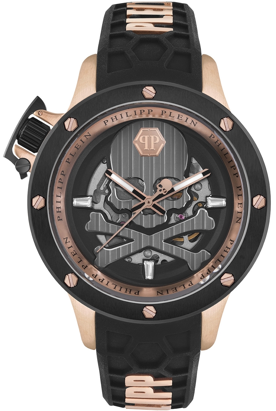 Philipp Plein Herrklocka PWUAA0623 Hyper Sport Svart/Gummi Ø46 mm - Philipp Plein