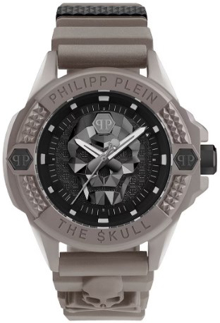 Philipp Plein Herrklocka PWUBA0323 The Skull Svart/Stål Ø44 mm - Philipp Plein