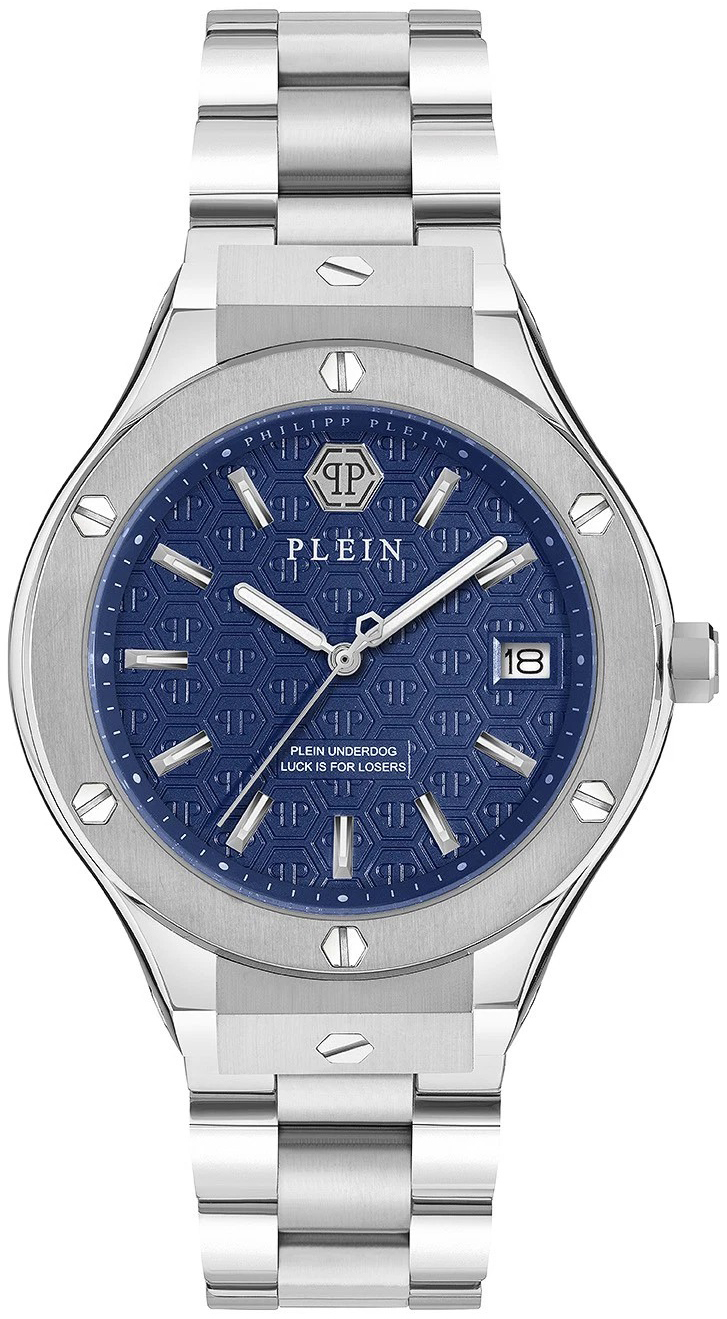 Philipp Plein Herrklocka PWUFA0425 Underdog Blå/Stål Ø44 mm