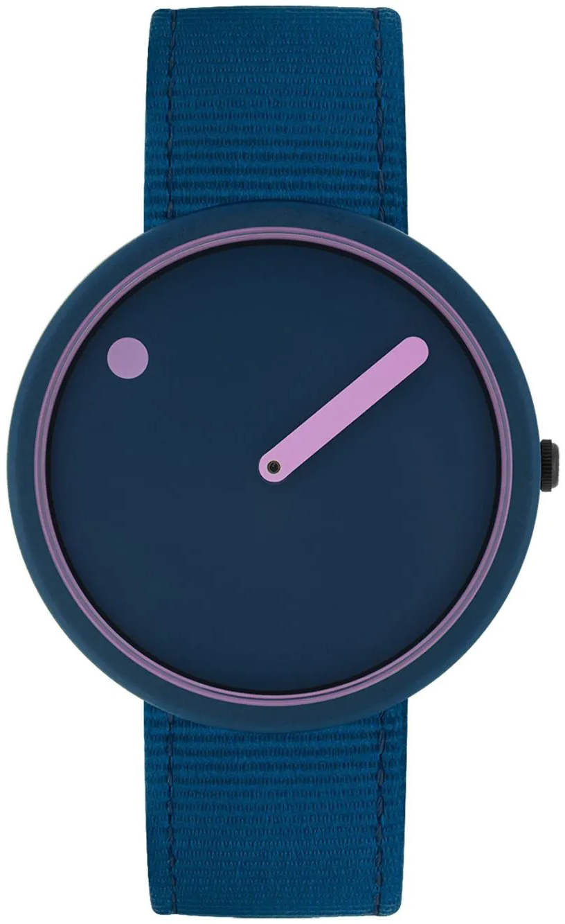 PICTO R44025-R003 Blå/Textil Ø40 mm
