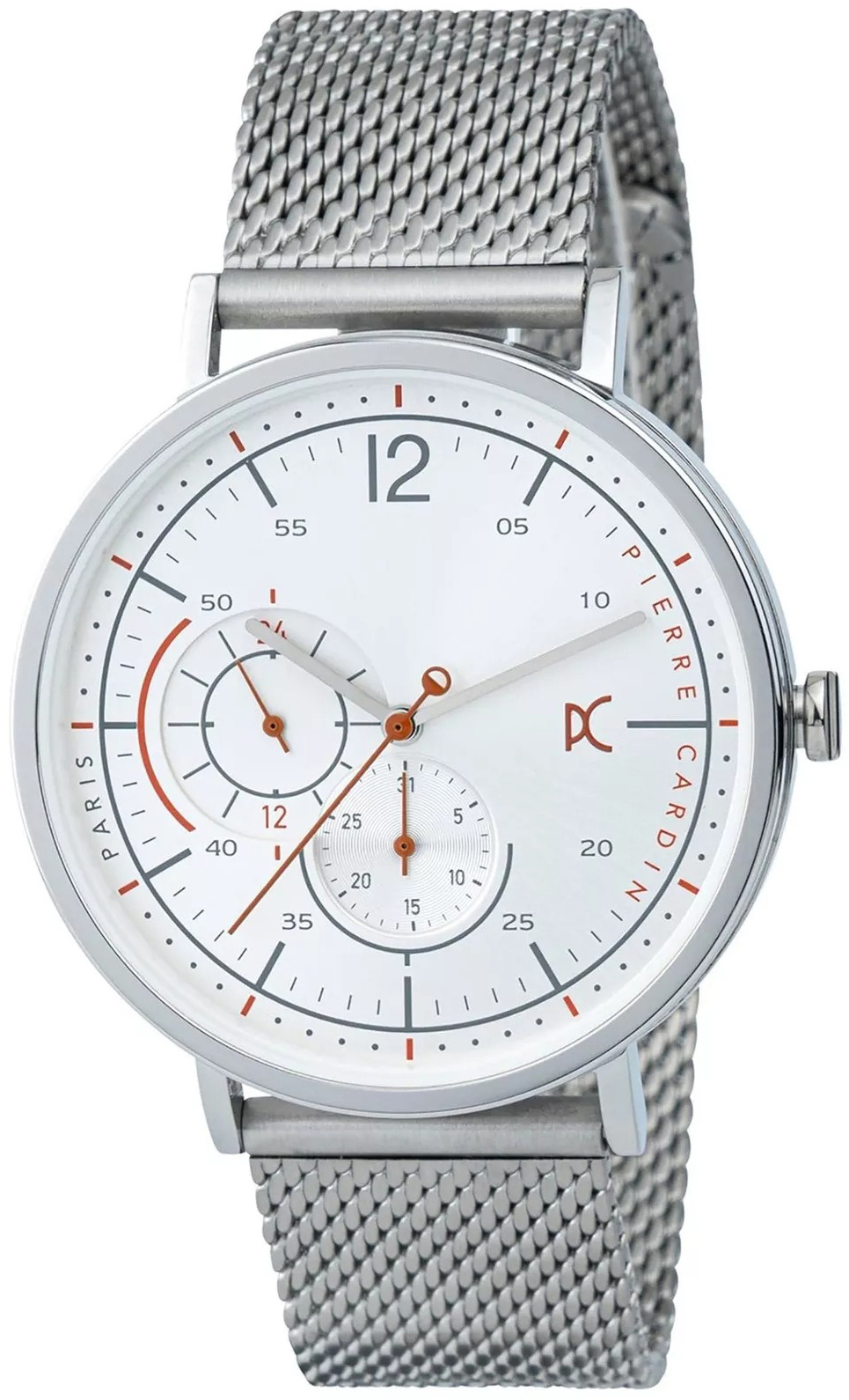 Pierre Cardin Herrklocka CBN.3021 Bonne Stride Vit/Stål Ø42 mm - Pierre Cardin