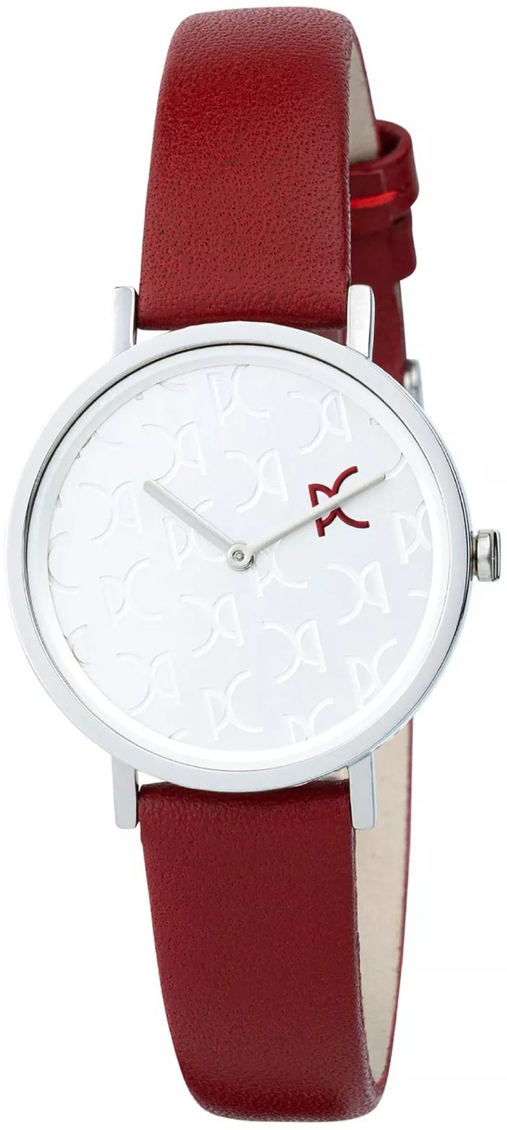 Pierre Cardin Damklocka CBV.1517 Belleville Monogram Vit/Läder Ø31 - Pierre Cardin