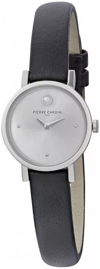 Pierre Cardin Damklocka CCM.0504 Canal Silverfärgad/Läder Ø27 mm - Pierre Cardin