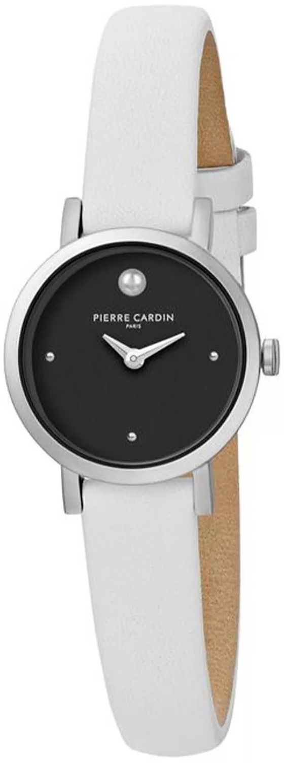 Pierre Cardin Damklocka CCM.0505 Canal Svart/Läder Ø27 mm - Pierre Cardin