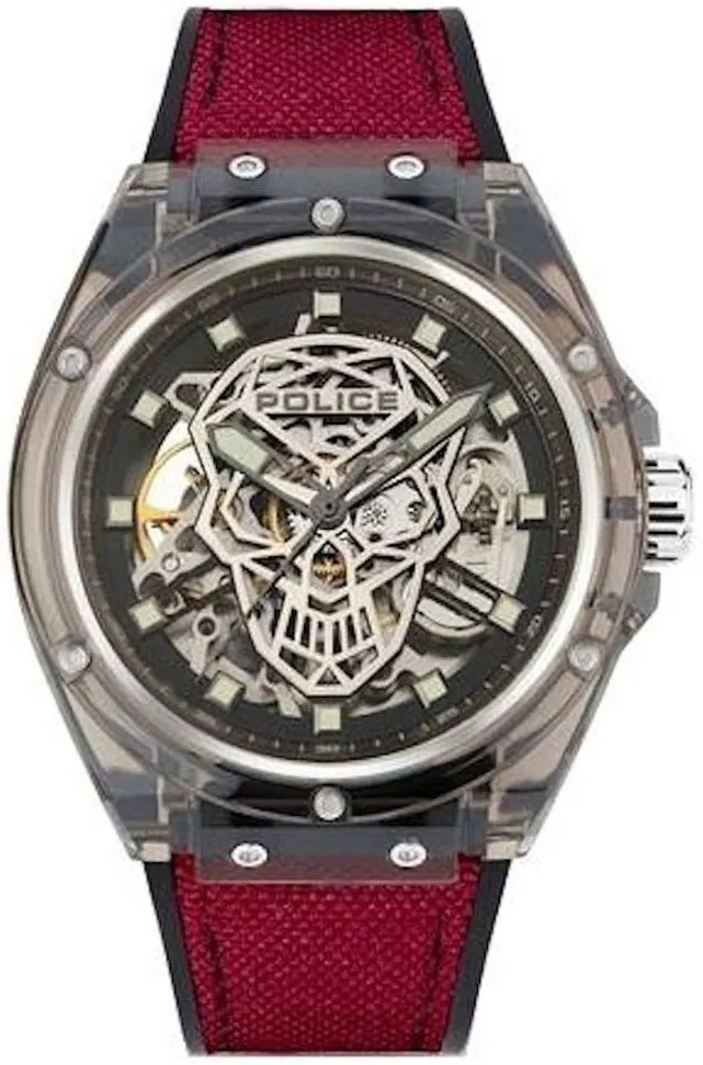 Police Herrklocka PEWGR1592401 Fitness Skelettskuren/Gummi Ø44 mm - Police