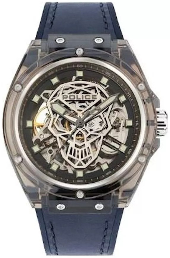 Police Herrklocka PEWGR1592402 Fitness Skelettskuren/Gummi Ø44 mm - Police