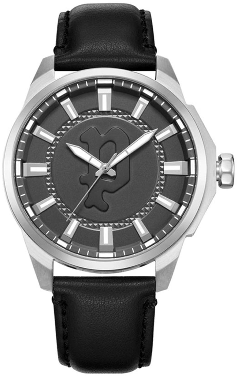 Police Herrklocka PEWJA2204305 Kaweka Gr&aring;/L&auml;der &Oslash;46 mm