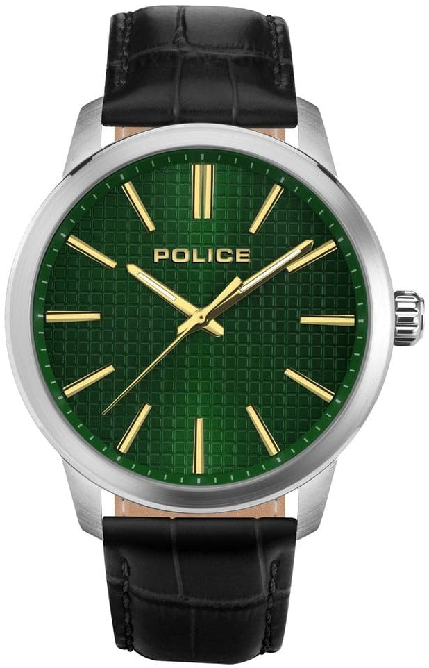 Police Herrklocka PEWJA2207701 Raho Grön/Läder Ø44 mm - Police