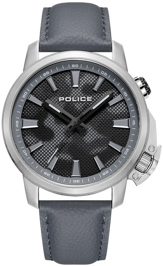 Police Herrklocka PEWJD2202702 Grå/Läder Ø44 mm - Police