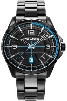 Police Herrklocka PEWJH2007040 Svart/Stål Ø48 mm - Police