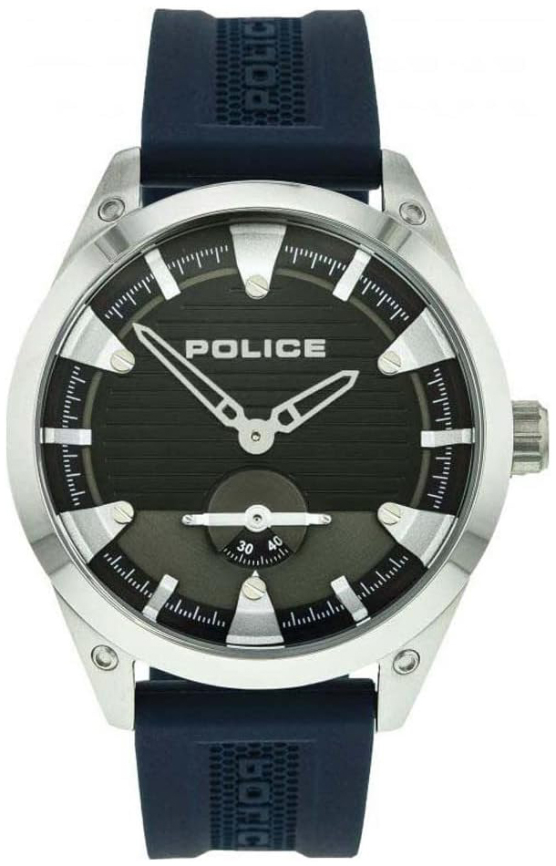 Police Herrklocka PEWJM2118902 Denton Svart/Gummi Ø46 mm - Police