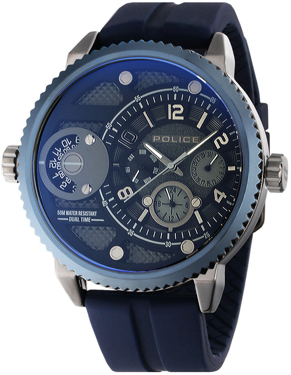 Police Herrklocka PEWJQ2195240 Ray Blå/Gummi Ø51 mm - Police