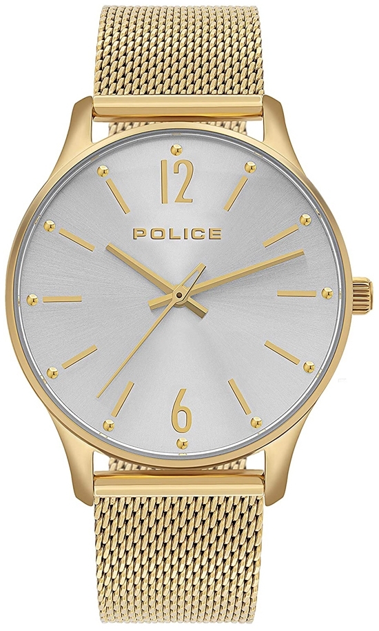 Police Damklocka PL15574MSG.04MM Makati Silverfärgad/Gulguldtonat - Police