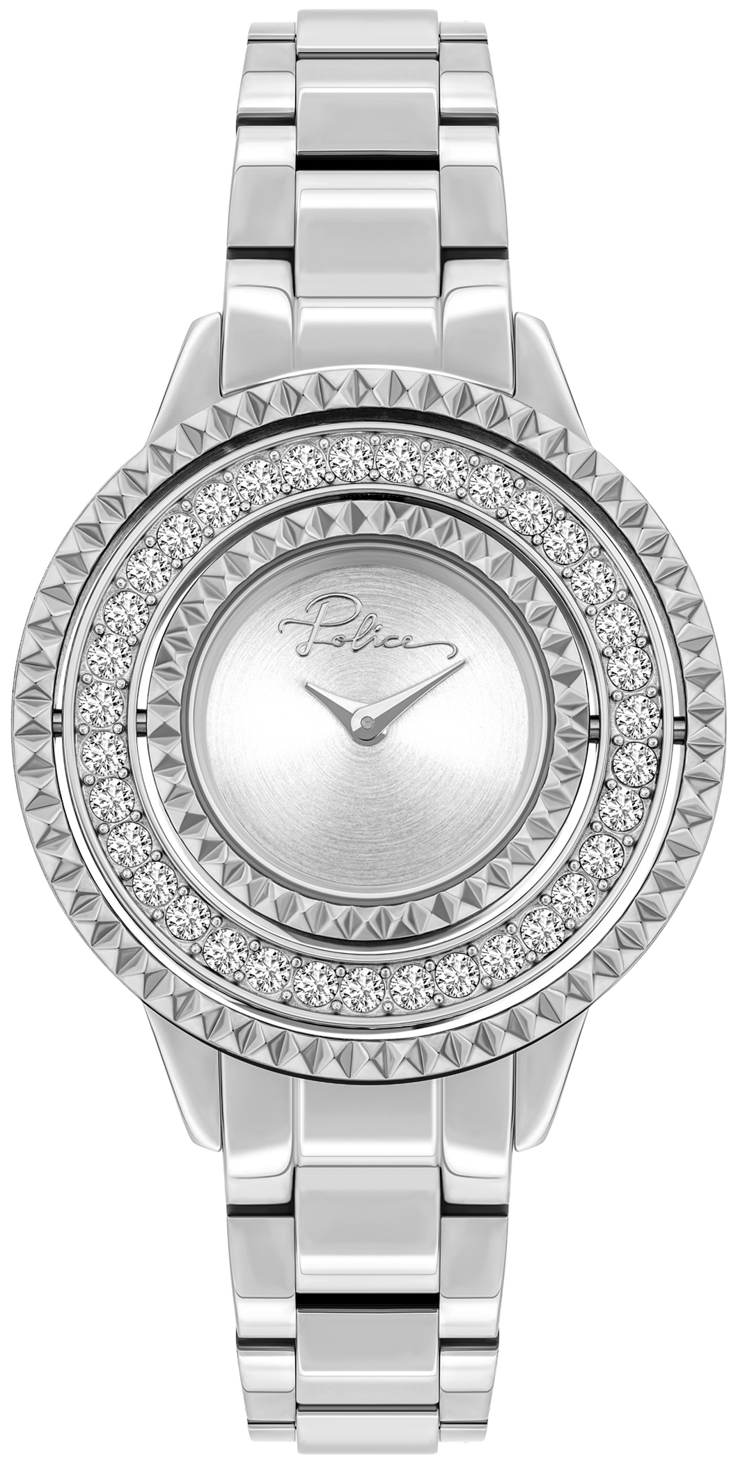 Police Damklocka PL16037BS.04M Pilat Silverfärgad/Stål Ø36 mm - Police