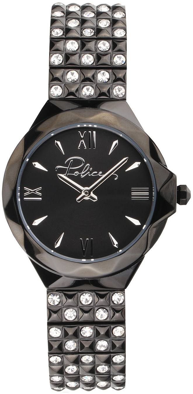 Police Damklocka PL16072BSB.02M Agra Svart/Stål Ø34 mm - Police