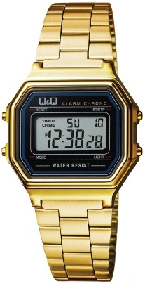 Q&Q M173J003Y Classic LCD/Gulguldtonat stål Ø33 mm - Q&Q