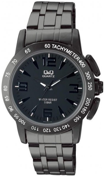 Q&Q Herrklocka Q602J405Y Classic Svart/Stål Ø40 mm